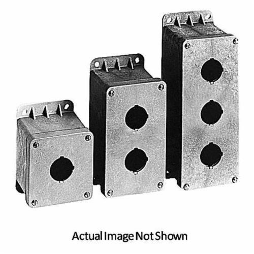 Carlon CP100N Circuit Safe® CP100N Non-Metallic Pushbutton Enclosure, 3.38 in L x 3-1/2 in W x 3.38 in D, Thermoplastic