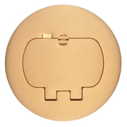 Carlon E97BR2 2-Door Floor Box Cover, Brass