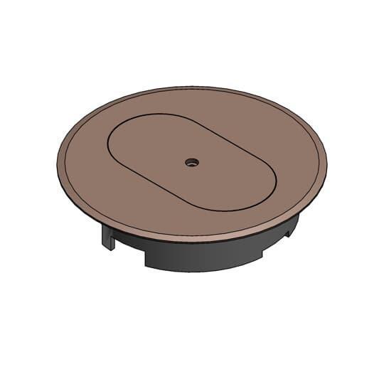 Carlon E97DSC Non-Metallic Floor Box Cover, 5.69 in Dia, Thermoplastic
