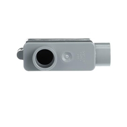Carlon E986D Type LB Non-Metallic Conduit Body, 1/2 in Hub, 4 cu-in Capacity, PVC