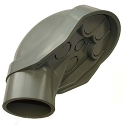 Carlon E998G-CAR Non-Metallic Service Entrance Cap, 1-1/4 in, 0.71 in Hole, For Use With SCH 40 and SCH 80 Rigid Non-Metallic Conduit, PVC