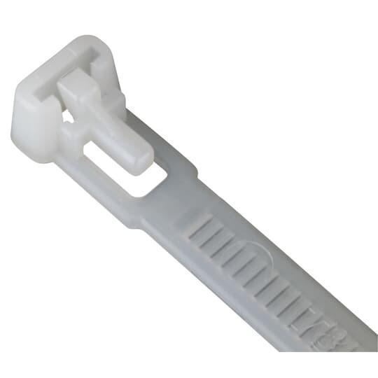 Catamount L-10-50R-9-C Cable Tie, 11.89 in L x 0.3 in W x 0.06 in THK, Nylon/Polyamide 6.6, Natural