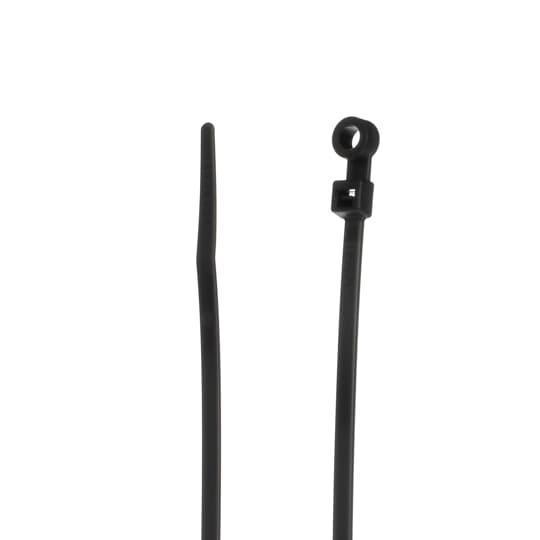 Catamount L-7-50MH-0-C Integrated Mounting Hole Cable Tie, 7 in L x 0.18 in W x 0.053 in THK, Nylon/Polyamide 6.6