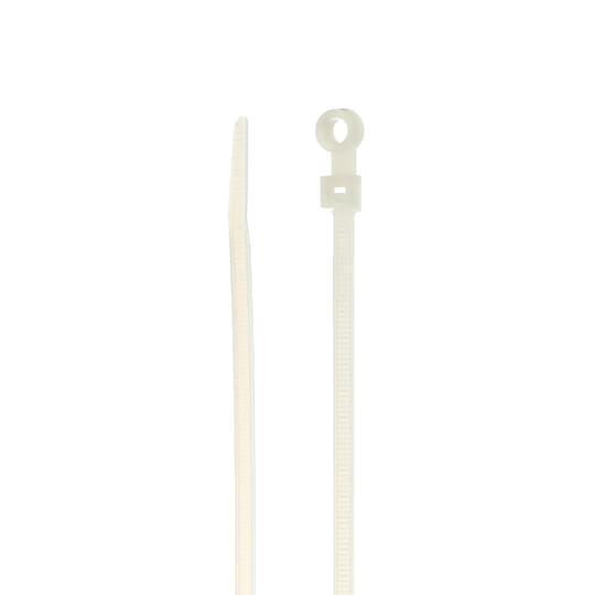 Catamount L-7-50MH-9-C Integrated Mounting Hole Cable Tie, 7 in L x 0.18 in W x 0.053 in THK, Nylon/Polyamide 6.6