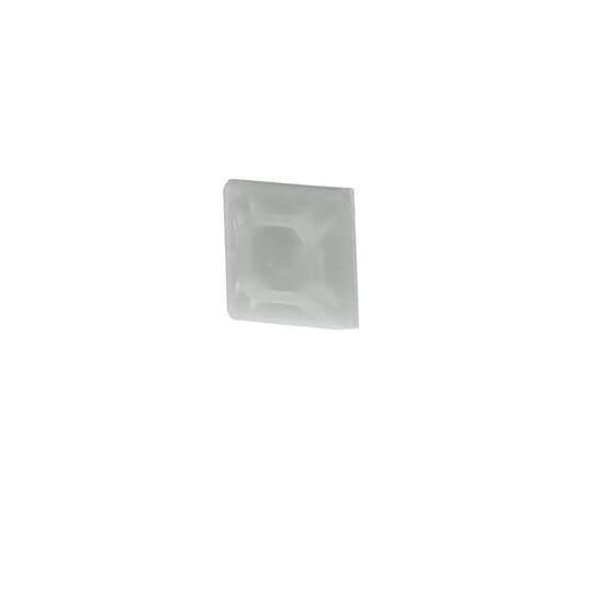 Catamount MPNY-750-9-C Cable Tie Mounting Base, Adhesive Mount, 0.14 in W Tie, Nylon/Polyamide 6.6, Natural