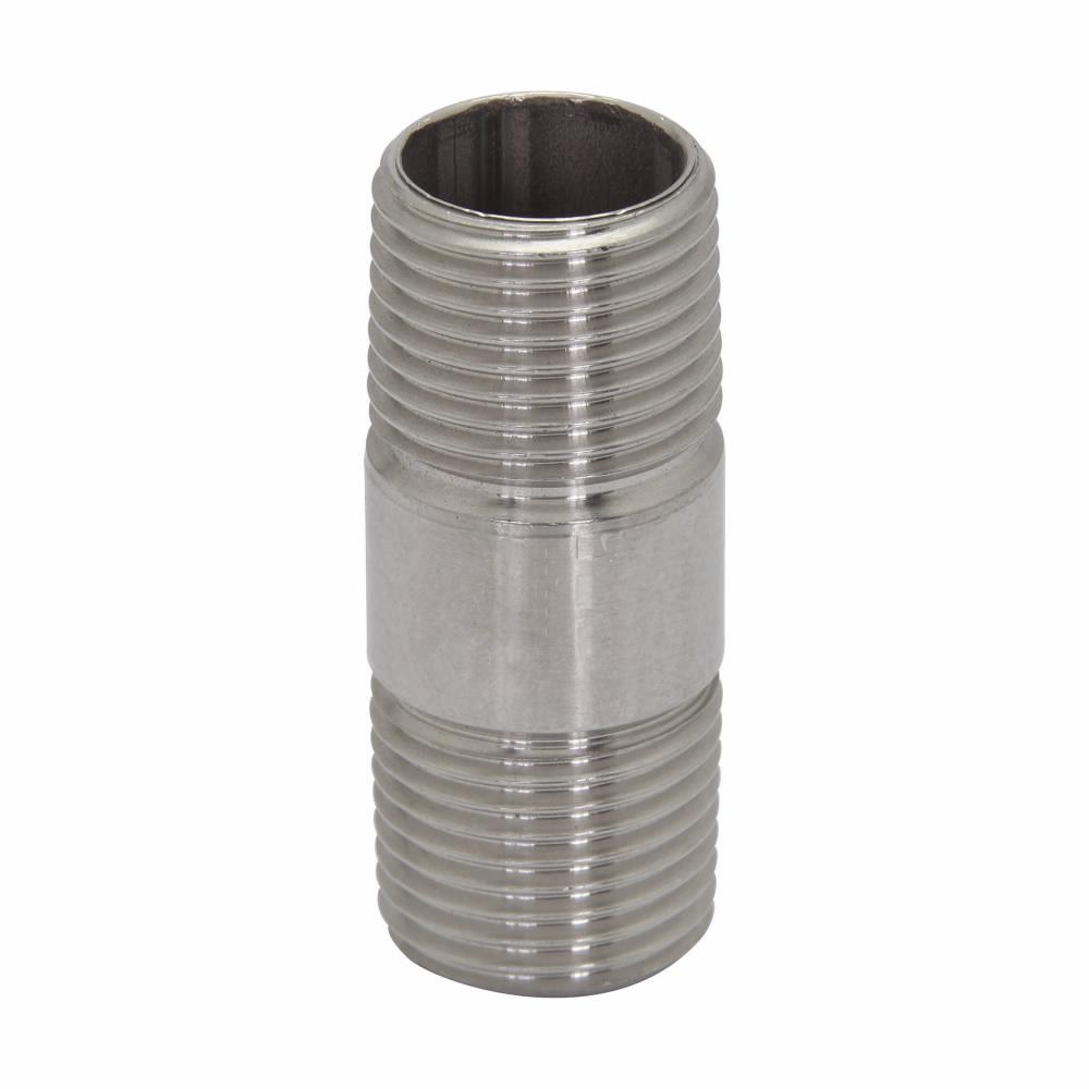Crouse-Hinds NPL200200 304SS EATON Crouse-Hinds NPL200200 304SS Conduit Nipple, 2 in, For Use With Rigid Conduits, 304 Stainless Steel, Bright Polished