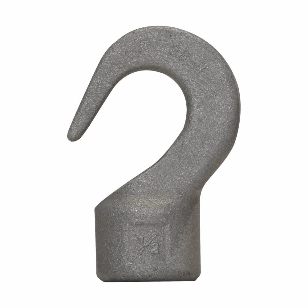 Crouse-Hinds UNH182 EATON Crouse-Hinds UNH182 Pendant Mount Flexible Fixture Female Hanger, 1/2 in, For Use With Pendant Lighting Fixture, Copper-Free Aluminum, Natural