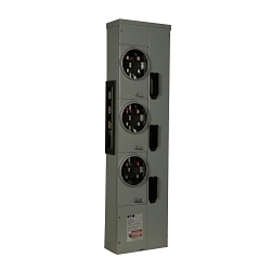 EATON 1MM320RRL 3-Socket Multiple Metering Meter Stack Module, 120/240 V AC, 200 A, 1 Phase , NEMA 3R Enclosure