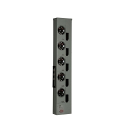EATON 1MM520RRLB 5-Socket 4-Jaw Multiple Metering Meter Stack Module, 120/240 V AC, 200 A, 1 Phase , NEMA 3R Enclosure