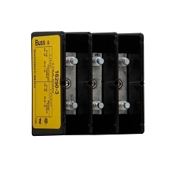 Eaton Bussmann series 16290-3 Bussmann 16290-3 Barrier Power Terminal Block, 600 V AC/DC, 150 A, 3 Poles, Aluminum/Thermoplastic
