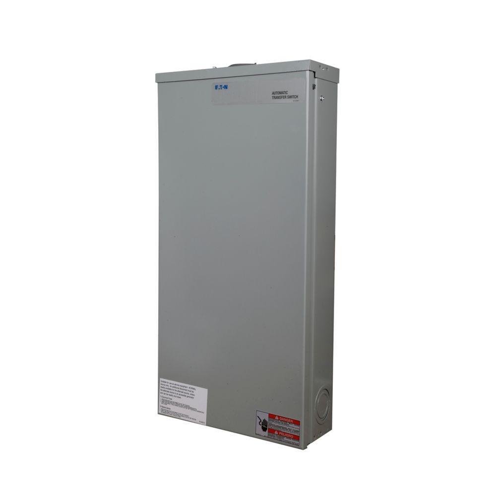 EATON EGSX100L24RA Standard Automatic Transfer Switch, 120/240 V AC, 100 A, 9/11/16 kW Power Rating, 1 Phases, NEMA 3R Enclosure