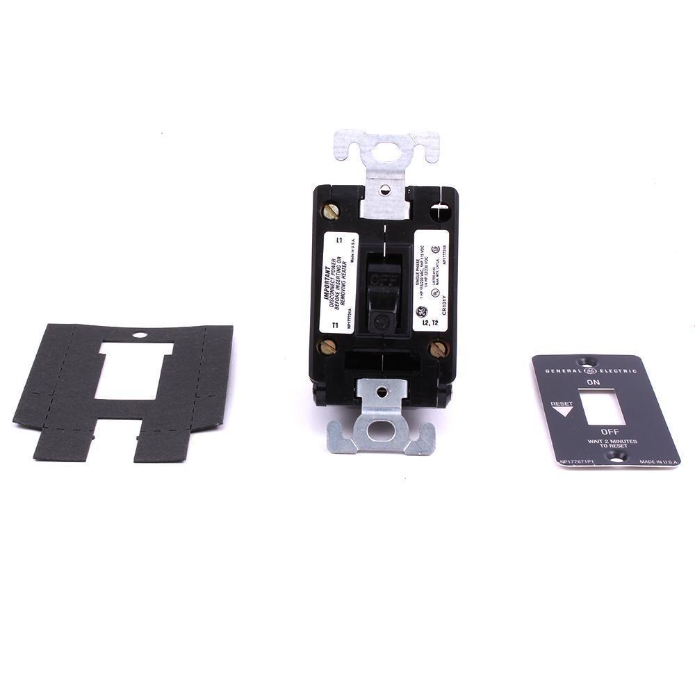 GE CR101Y CR101 Full Voltage Non-Reversing Manual Starter, 1 Poles, NEMA 1 Enclosure