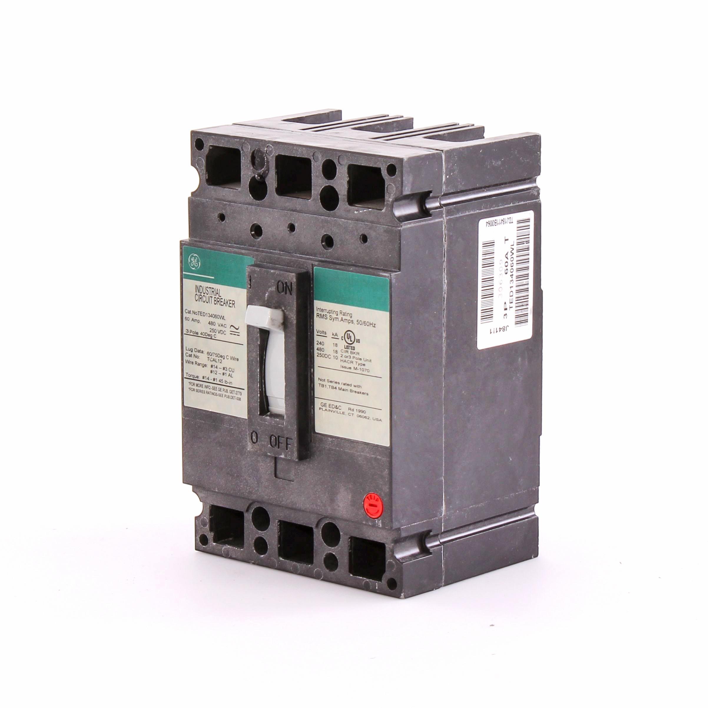 GE TED134060WL - Molded Case Circuit Breakers