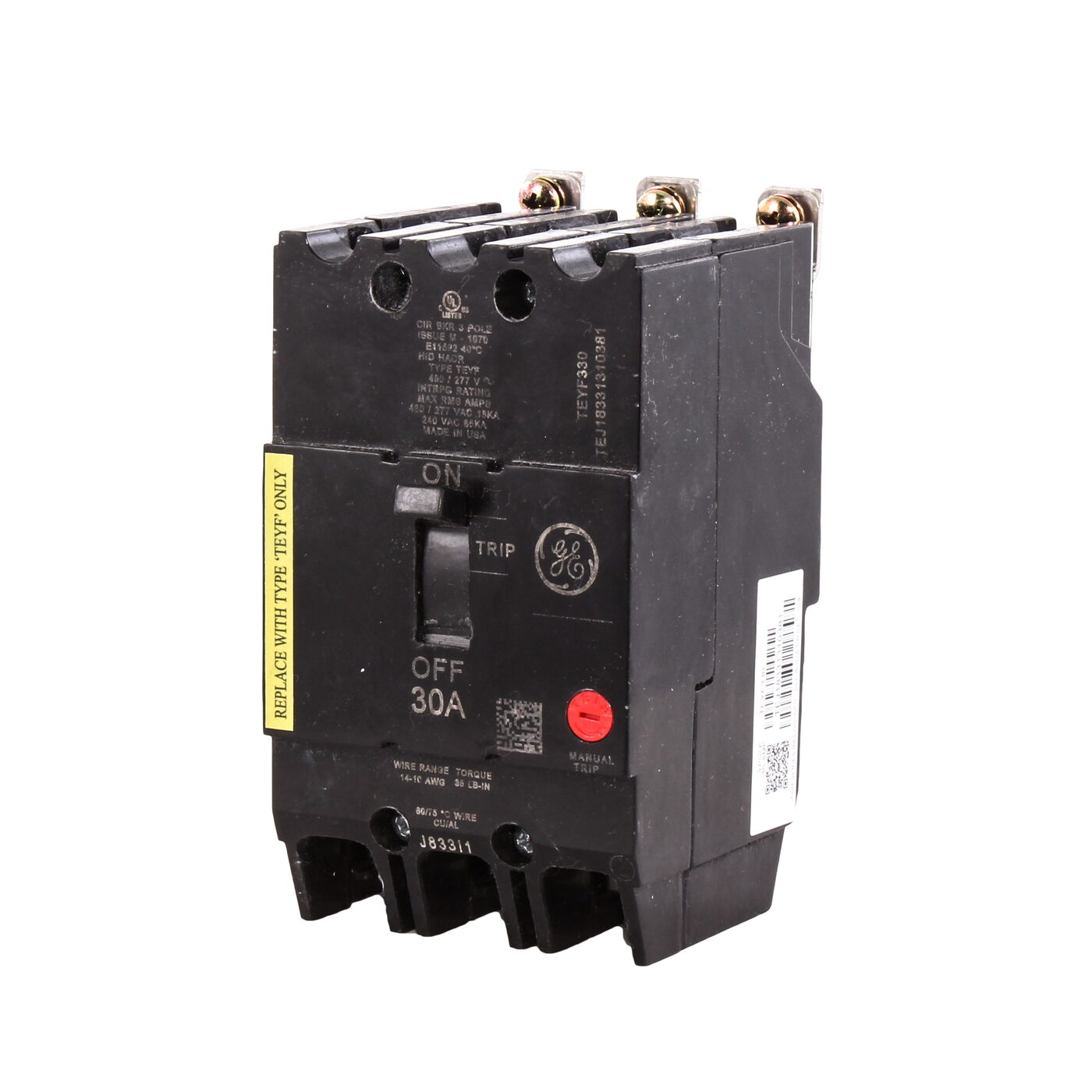 GE TEYF330 - Molded Case Circuit Breakers