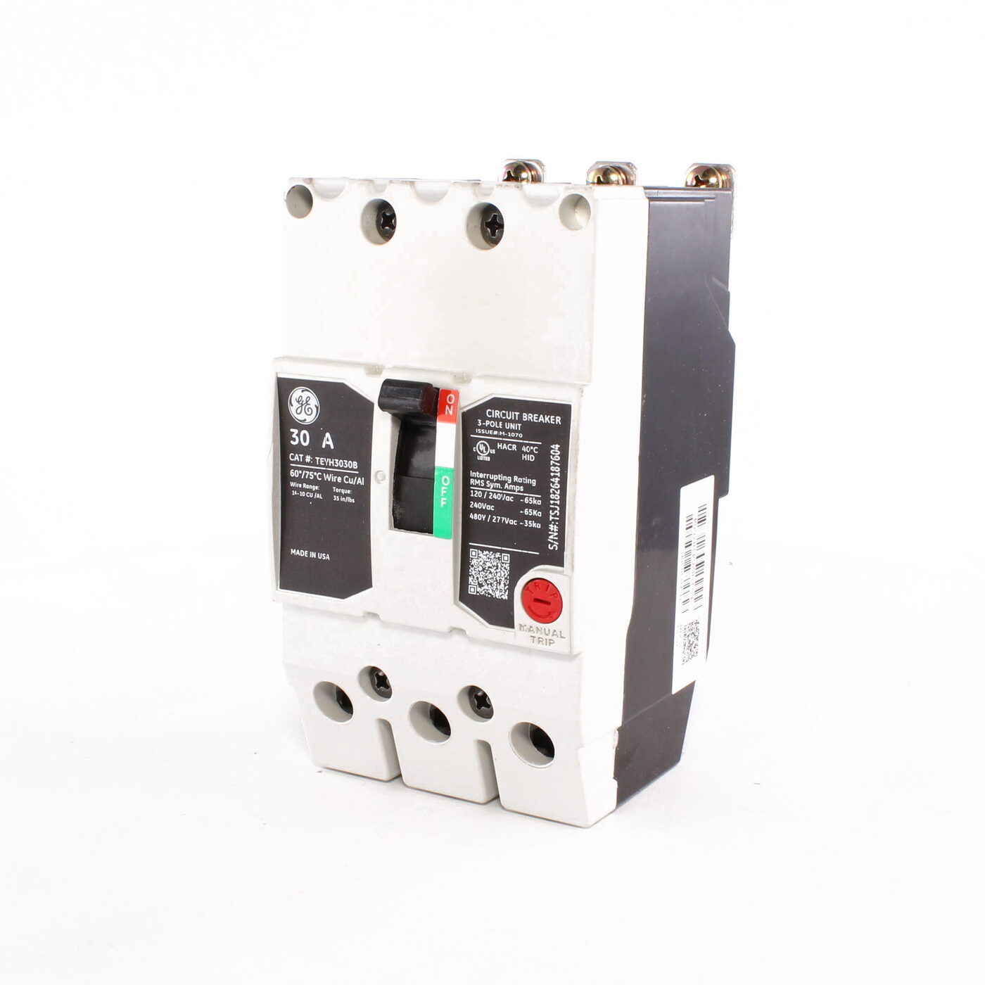 GE TEYH3030B - Molded Case Circuit Breakers