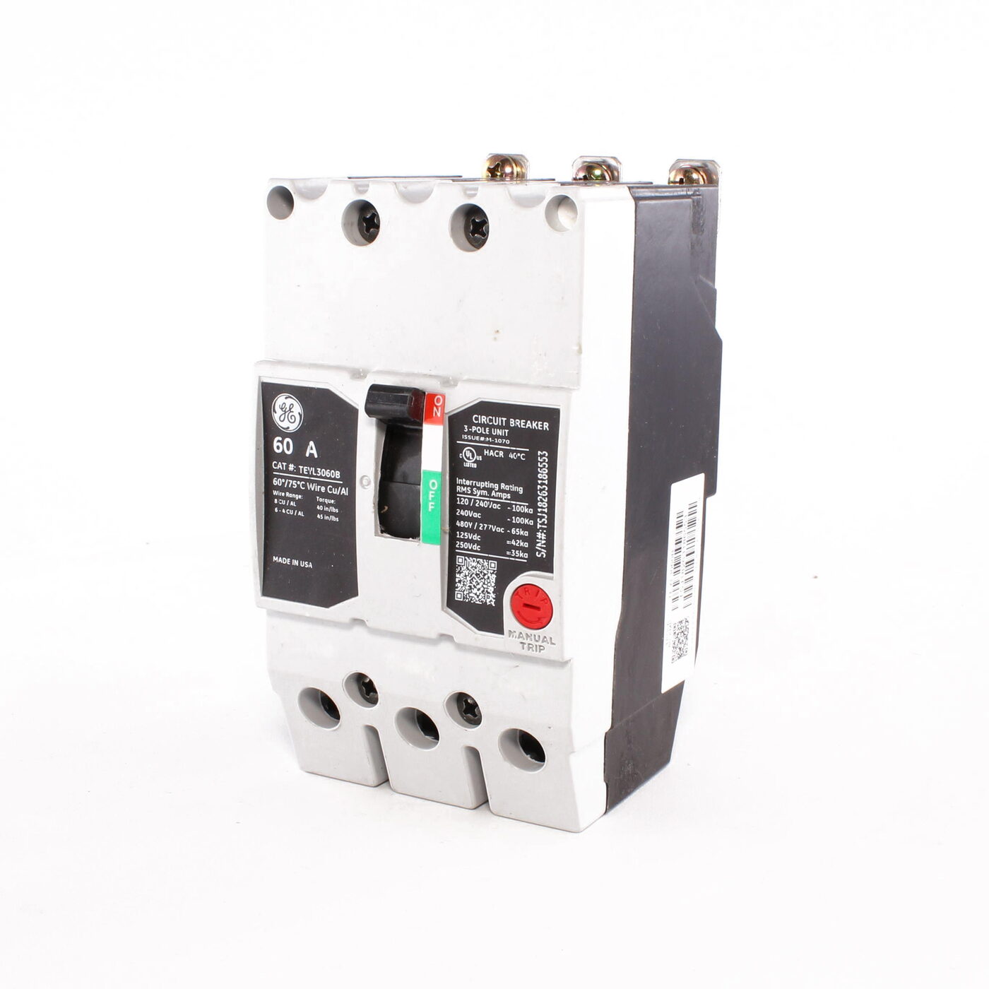 GE TEYL3060B - Molded Case Circuit Breakers