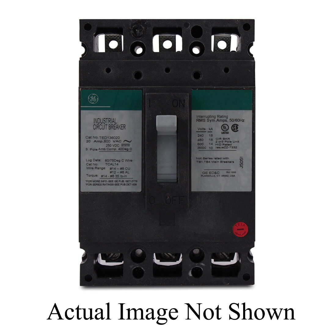 GE THED134150WL - Molded Case Circuit Breakers