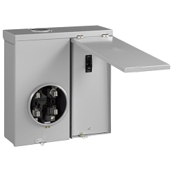 GE TM20RMC 3-Phase 3-Wire Ring Meter Socket Load Center, 120/240 V AC, 200 A, 1 Phase , NEMA 3R Enclosure