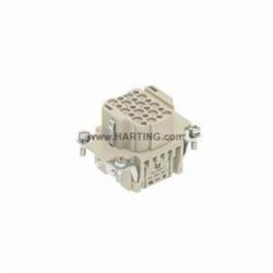 HARTING 09160243101 09 16 024 3101 Han DD® Terminal Insert, 24 Positions, 26 to 14 AWG Wire, Crimp/Female Connection, Polycarbonate
