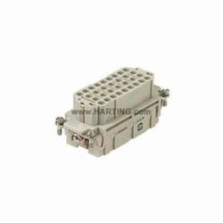 HARTING 09320323101 09 32 032 3101 Han® EE Terminal Insert, 64 Positions, 20 to 12 AWG Wire, Crimp/Female Connection, Polycarbonate