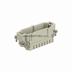 HARTING 09330162602 09 33 016 2602 Han E® Terminal Insert, 16 Positions, 20 to 12 AWG Wire, Crimp/Male Connection, Polycarbonate