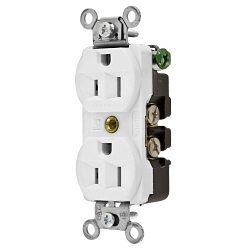 Hubbell Wiring Device-Kellems 5262W - Straight Blade Receptacles