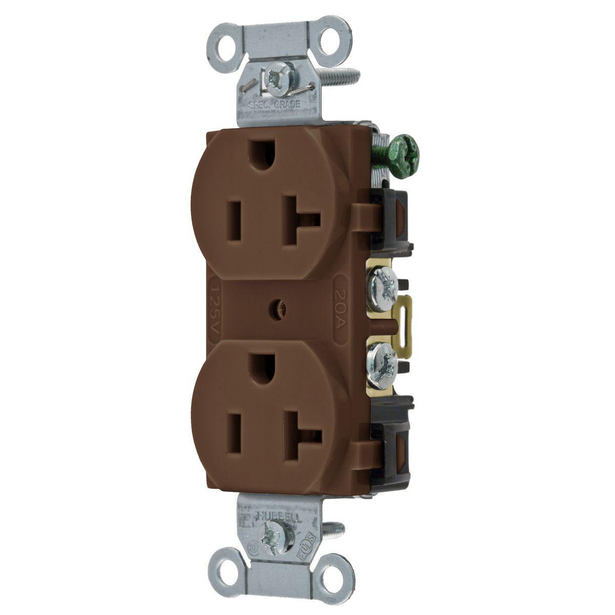 Hubbell Wiring Device-Kellems 5352AB - Straight Blade Receptacles