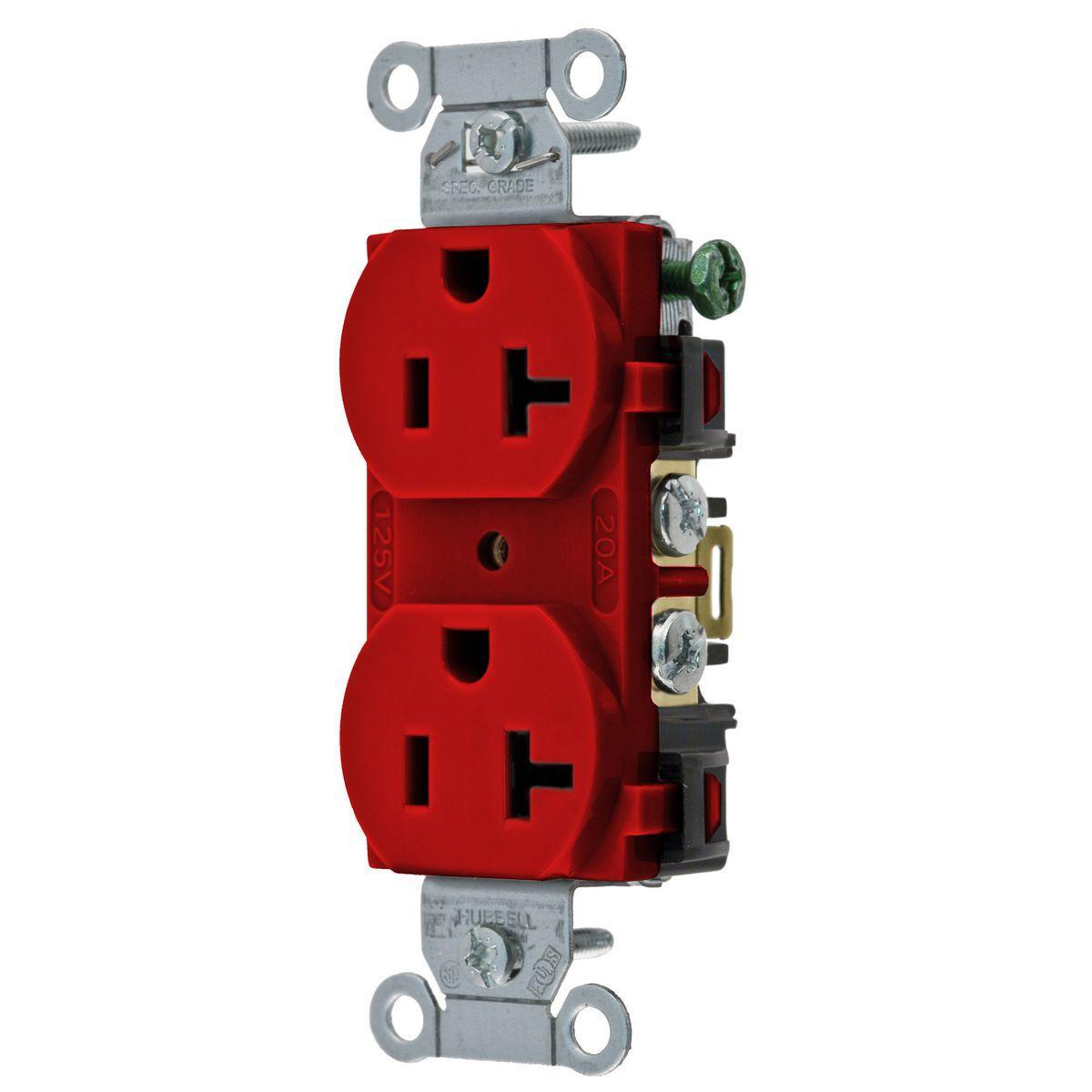 Hubbell Wiring Device-Kellems 5352AR - Straight Blade Receptacles