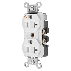 Hubbell Wiring Device-Kellems CR5352IGW - Straight Blade Receptacles