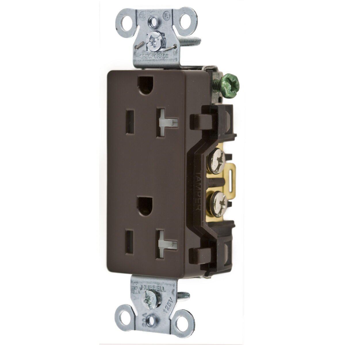 Hubbell Wiring Device-Kellems DR20TR - Straight Blade Receptacles