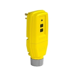 Hubbell Wiring Device-Kellems GFPST5266CY GFPST5266C GFP Straight Plug, 120 V AC, 15 A, 2 Poles, 3 Wires, Black