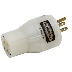 Hubbell Wiring Device-Kellems HBL2270 Hubbell Wiring Device-Kellems HBL2270 Grounded Standard Plug-In Mount Convenience Adapter, 125 V AC, 15 A, 2500 W Power Rating, Female Slot End, Male Blade End