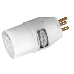 Hubbell Wiring Device-Kellems HBL2271 Hubbell Wiring Device-Kellems HBL2271 Grounding Standard Plug-In Mount Convenience Adapter, 125 V AC, 15 A, 2500 W Power Rating, Female Slot End, Male Blade End