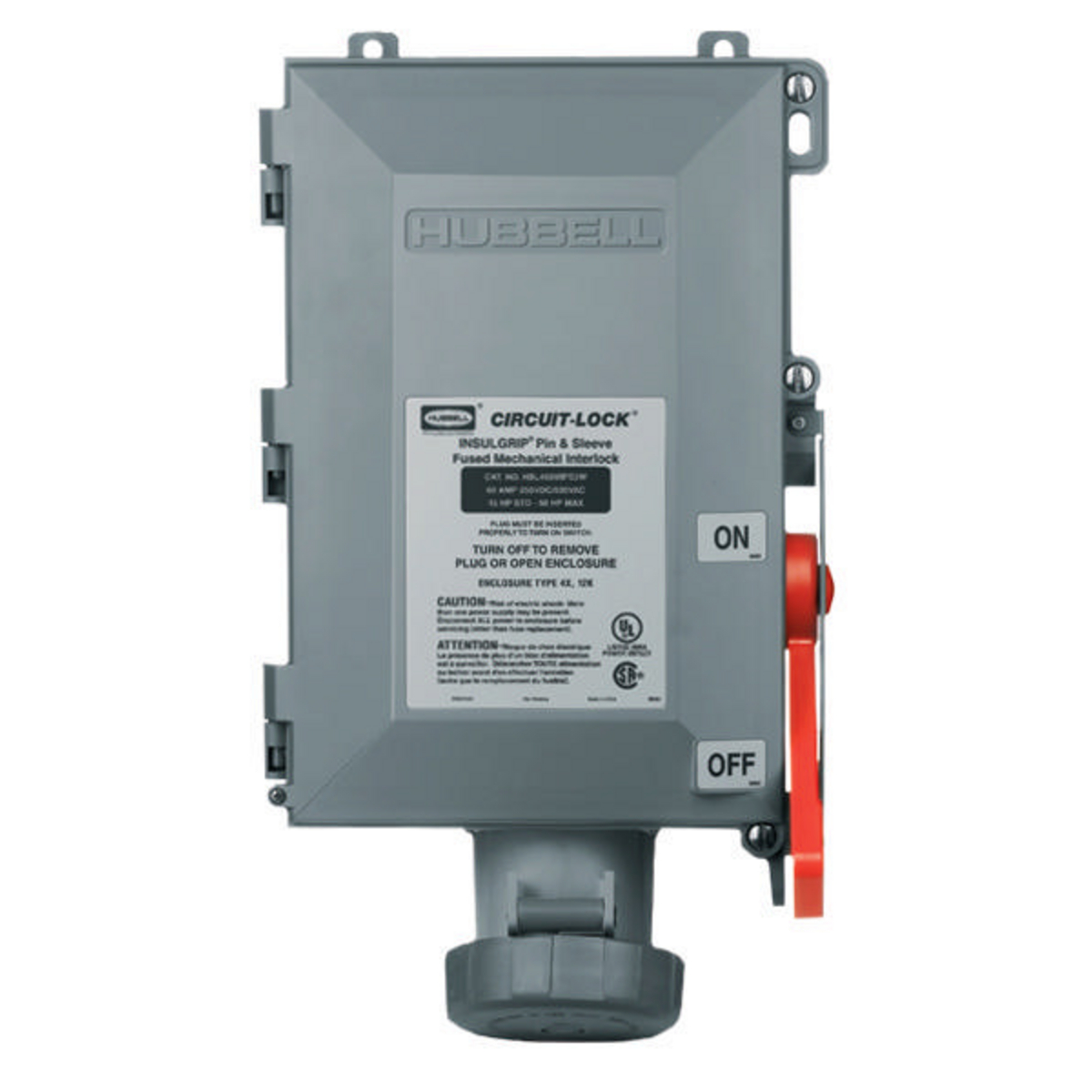Hubbell Wiring Device-Kellems HBL460MIF5W - Plugs, Receptacles & Wiring Devices