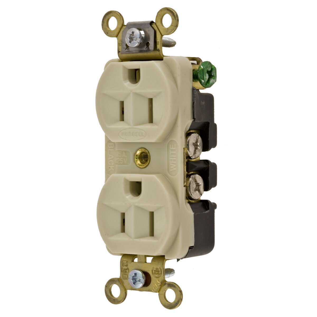 Hubbell Wiring Device-Kellems HBL5252I - Straight Blade Receptacles