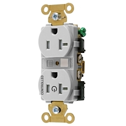 Hubbell Wiring Device-Kellems HBL5362C1WHITR - Straight Blade Receptacles