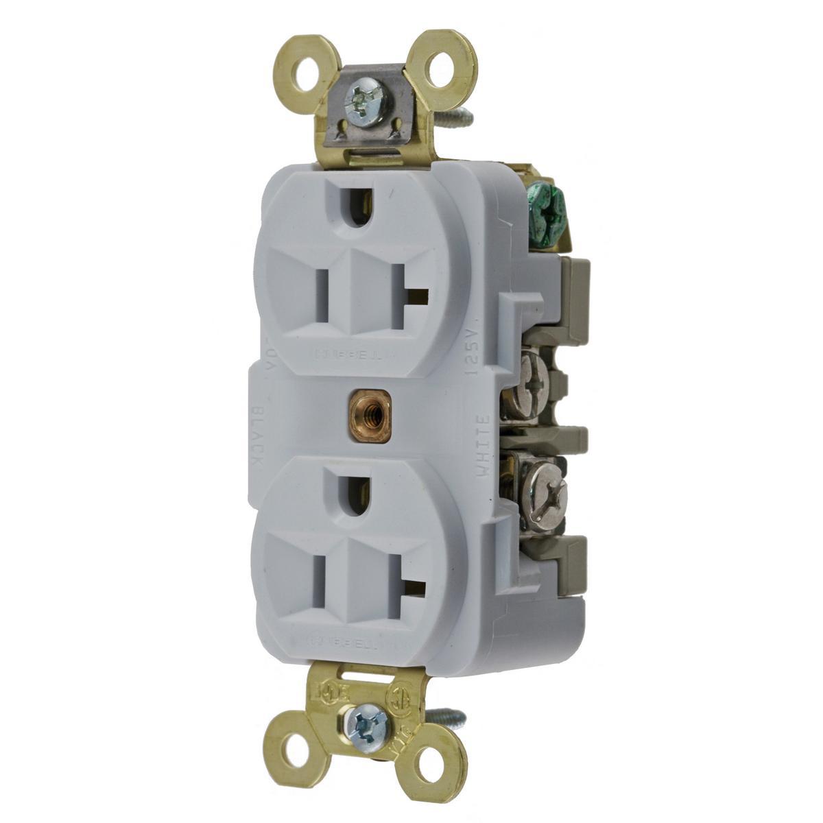 Hubbell Wiring Device-Kellems HBL5362OW - Straight Blade Receptacles