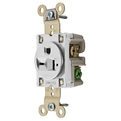 Hubbell Wiring Device-Kellems HBL5461W - Straight Blade Receptacles