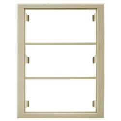 Hubbell Wiring Device-Kellems HBL6750IV 3-Gang Standard Device Mounting Bracket, For Use With HBL4750, HBL6750 Series Metal Raceways, NEMA 1 Enclosure, Rolled Steel, Ivory