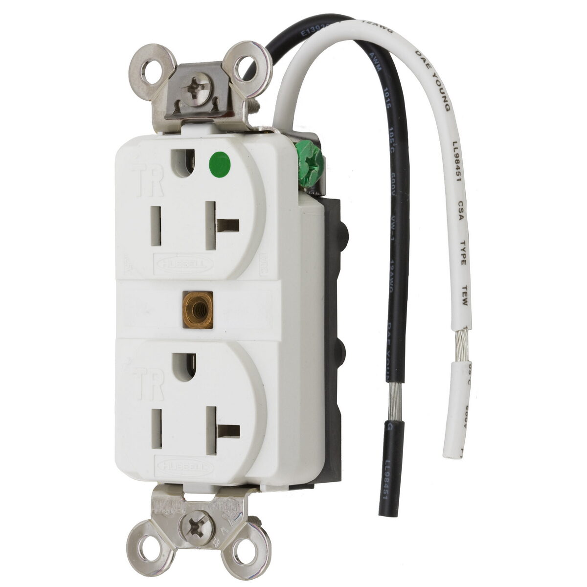 Hubbell Wiring Device-Kellems HBL8300SGWA - Straight Blade Receptacles