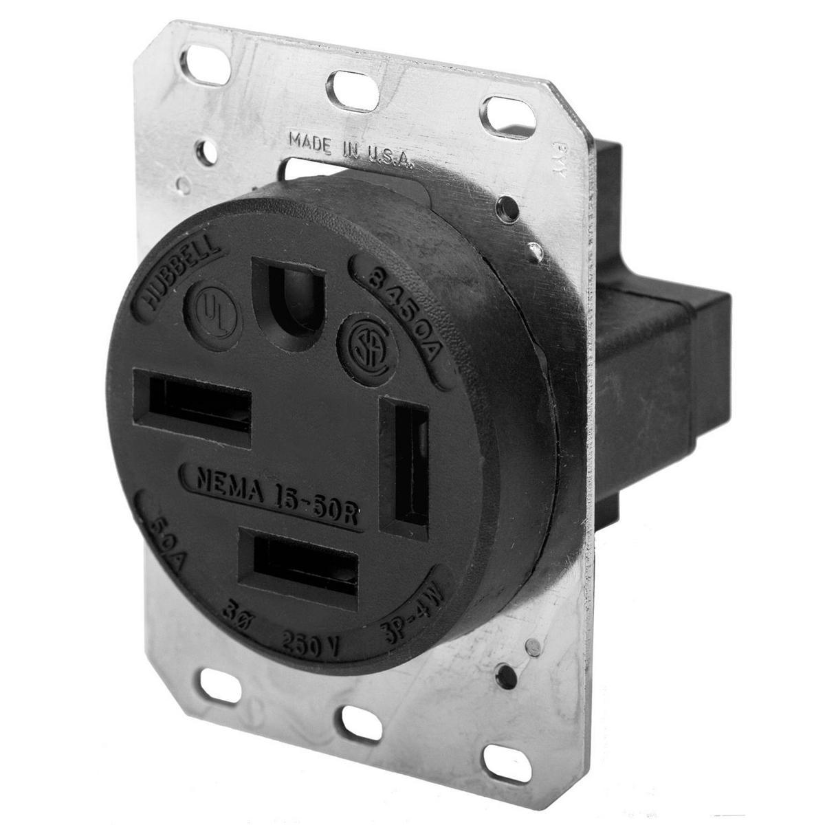 Hubbell Wiring Device-Kellems HBL8450A - Straight Blade Receptacles