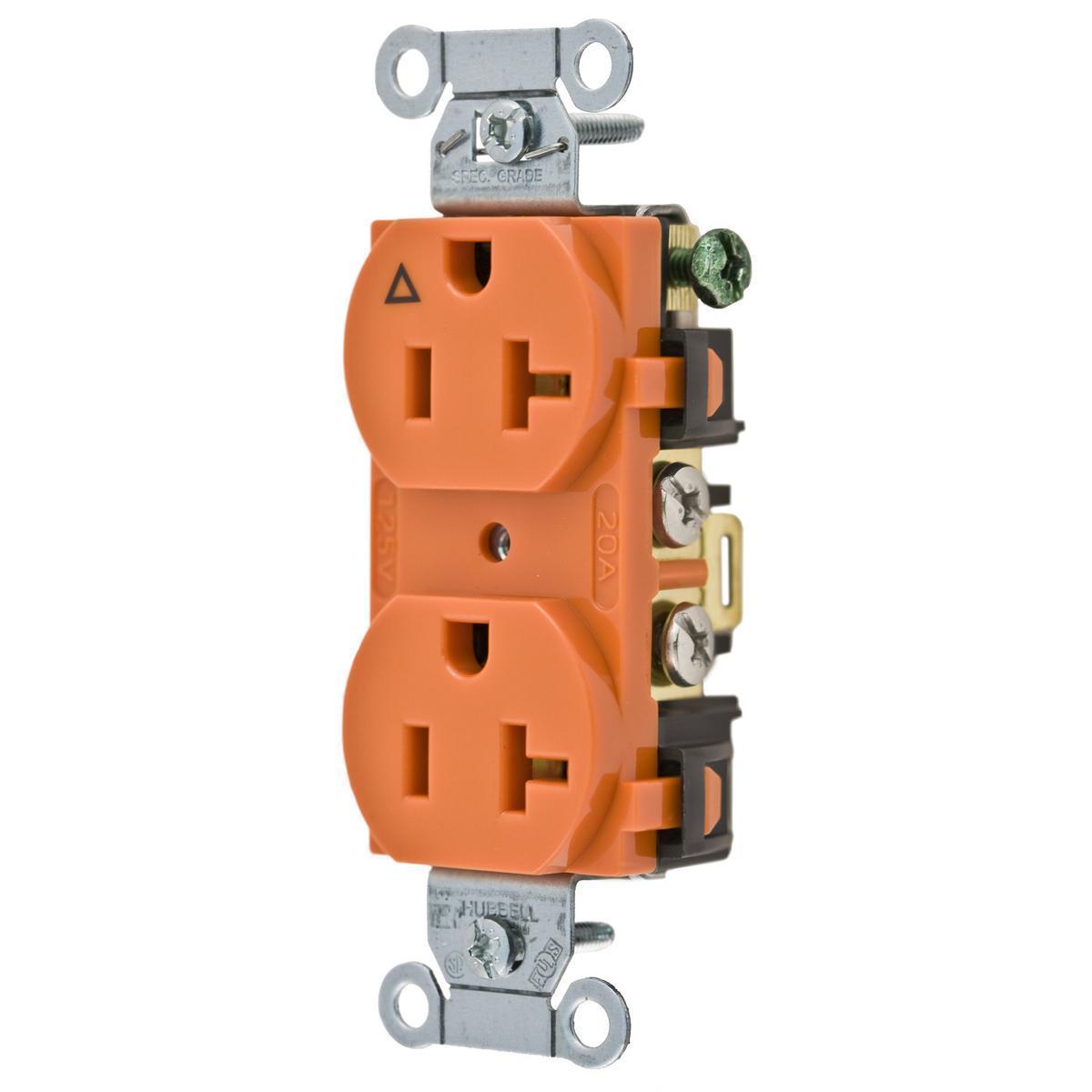 Hubbell Wiring Device-Kellems IG20CR - Straight Blade Receptacles