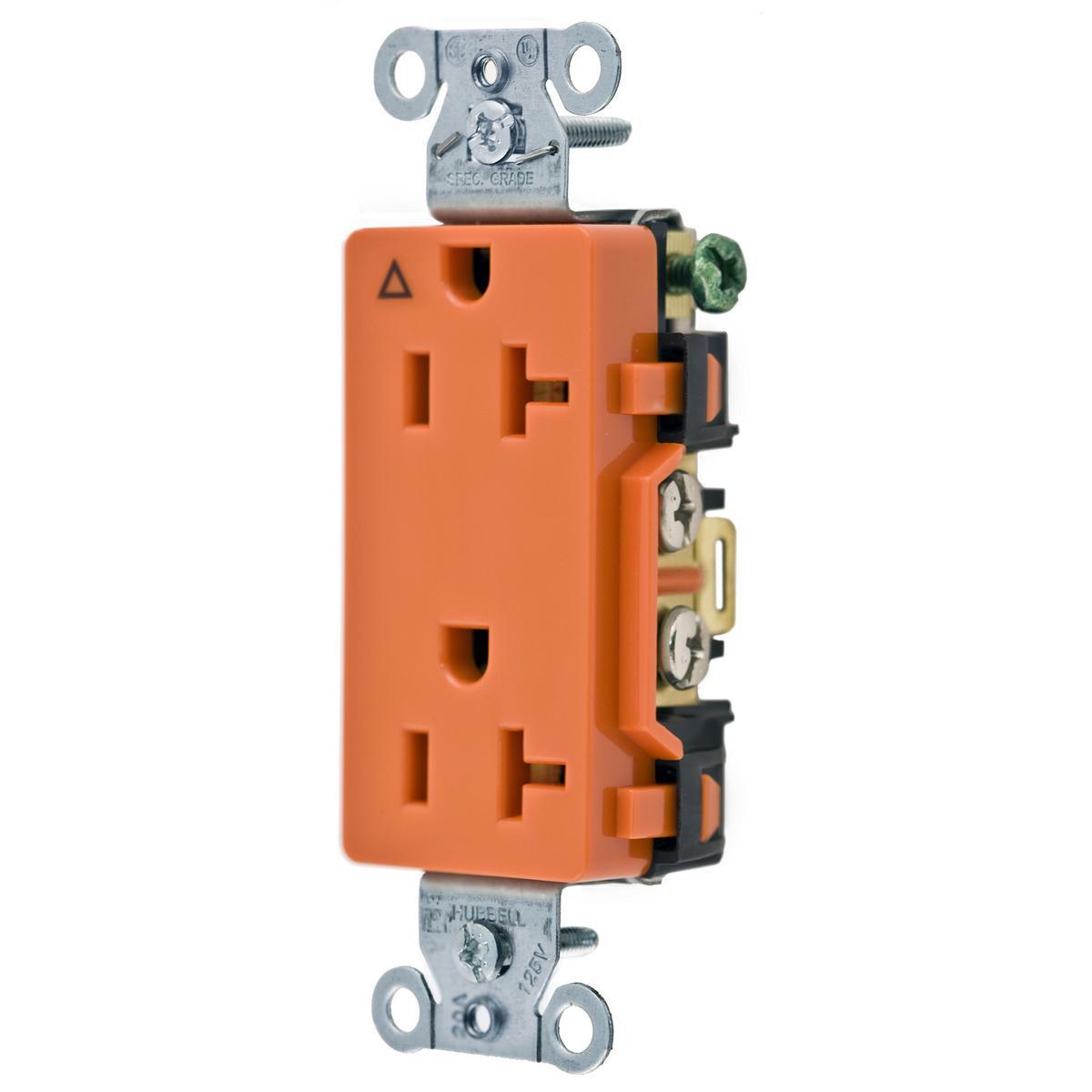 Hubbell Wiring Device-Kellems IG20DR - Straight Blade Receptacles