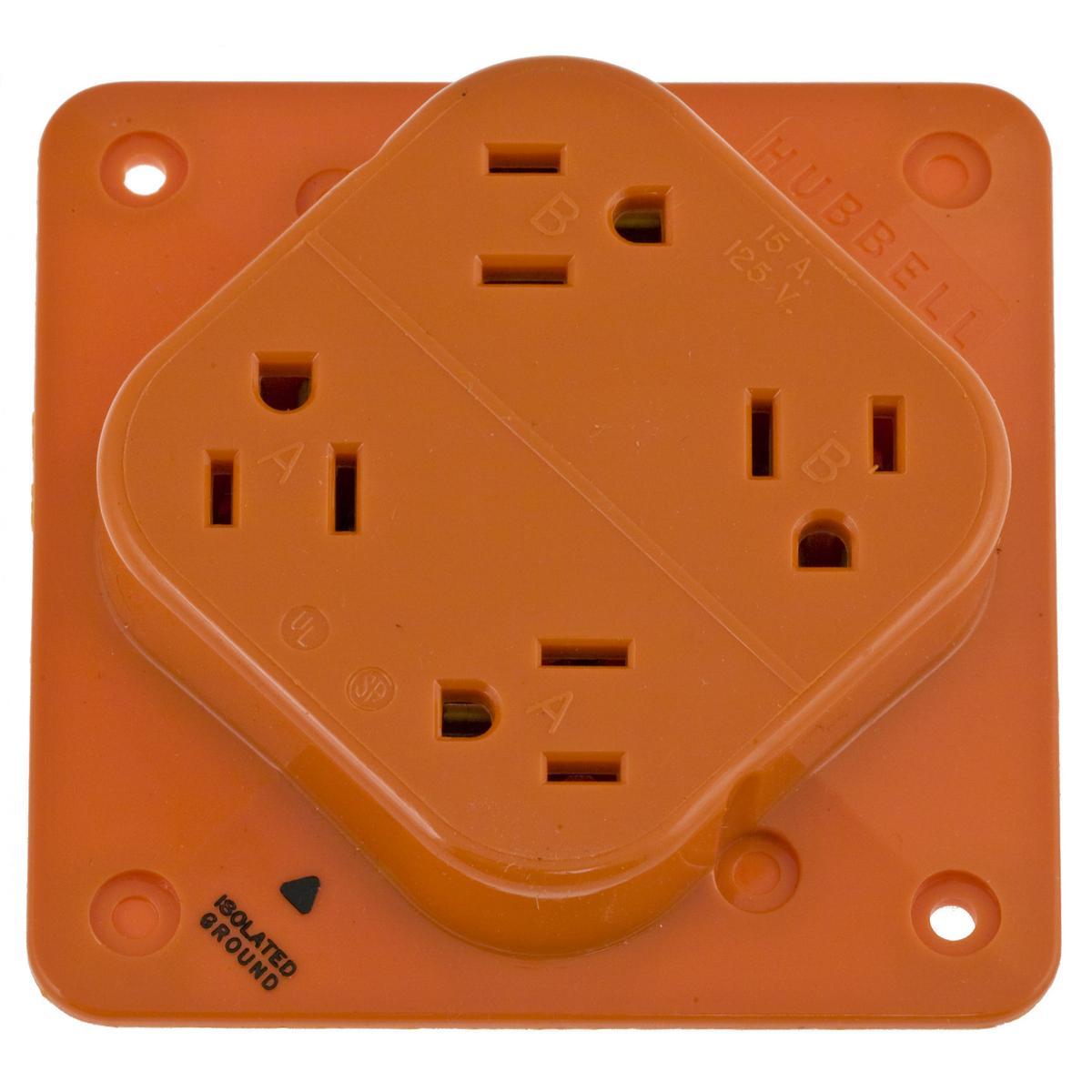 Hubbell Wiring Device-Kellems IG415 - Straight Blade Receptacles