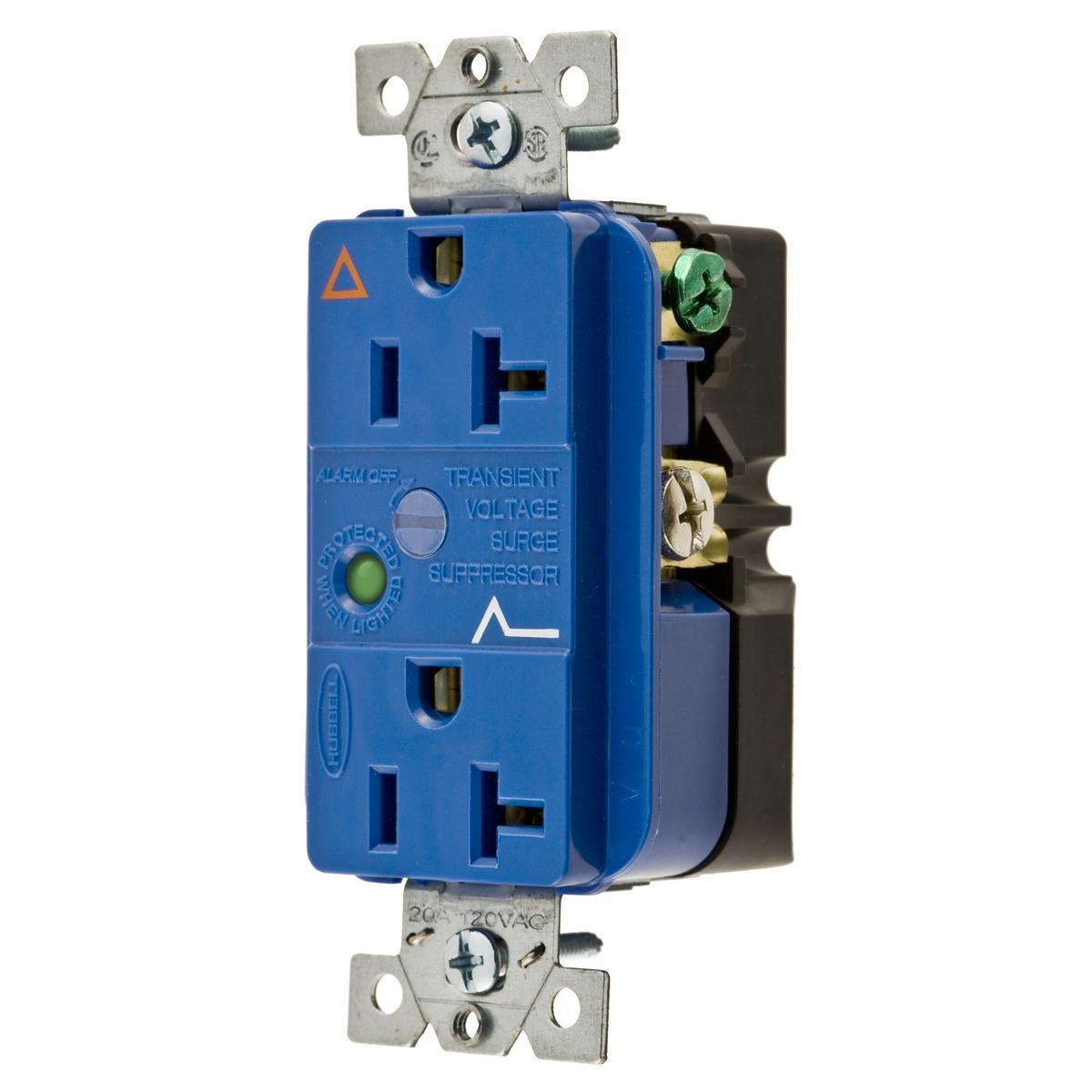 Hubbell Wiring Device-Kellems IG5362SA Wiring Device-Kellems IG5362SA Surge Protective Device, 125 V, 20 A, Blue