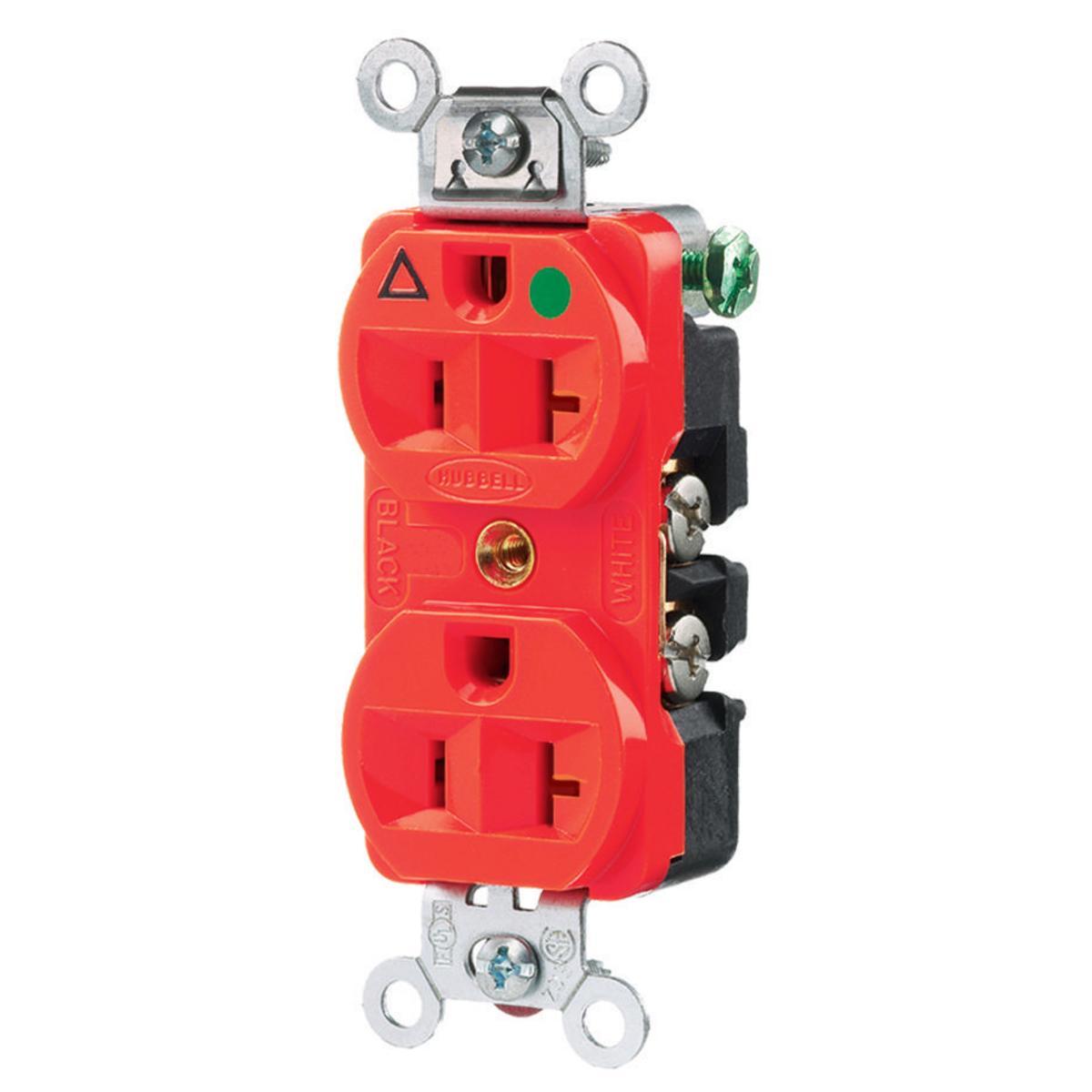 Hubbell Wiring Device-Kellems IG8300R - Straight Blade Receptacles