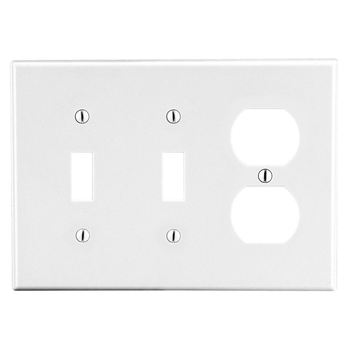 Hubbell Wiring Device-Kellems P28W - Combination Wallplates