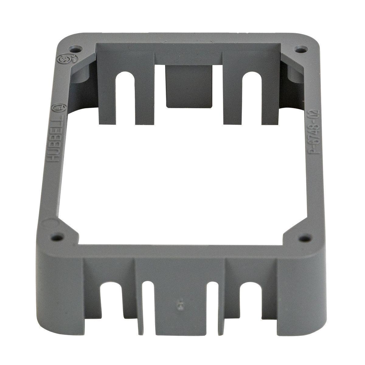 Hubbell Wiring Device-Kellems PFBRAC PFB Molded Non-Metallic Standard Adapter Collar, 4.56 in L 3.07 in W 0.97 in D, Thermoplastic