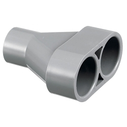 Hubbell Wiring Device-Kellems PFBYA1 Molded Non-Metallic Standard Y-Adapter, 5 in ID Dia, 4.65 in L x 4.12 in W x 3 in D, Thermoplastic