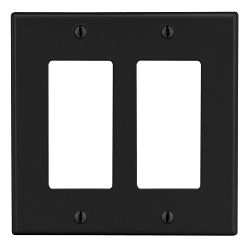 Hubbell Wiring Device-Kellems PJ262BK - Combination Wallplates